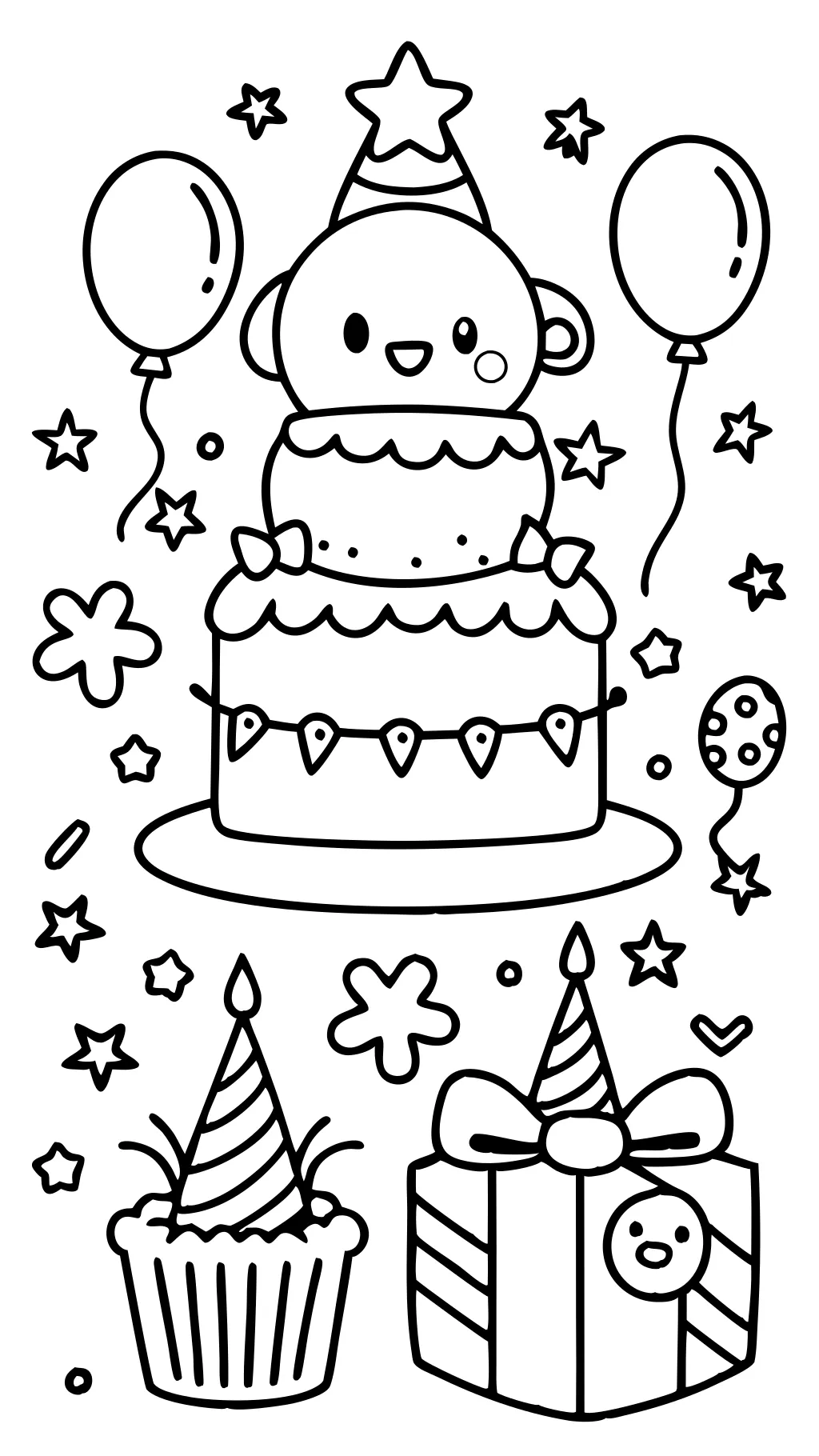 free coloring pages for birthday